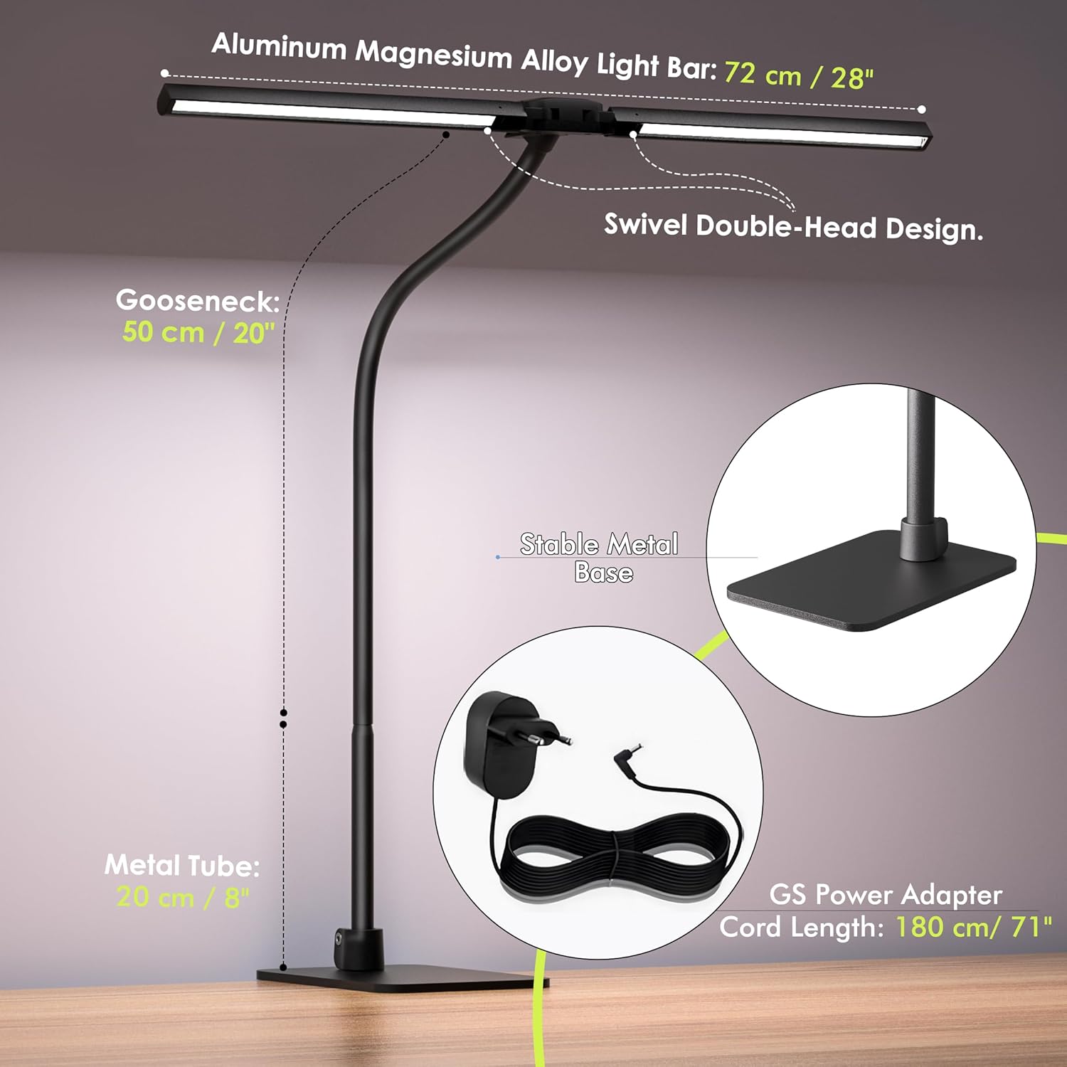 Thumbnail 6 de EYOCEAN Schreibtischlampe 72 cm LED Tageslichtlampe