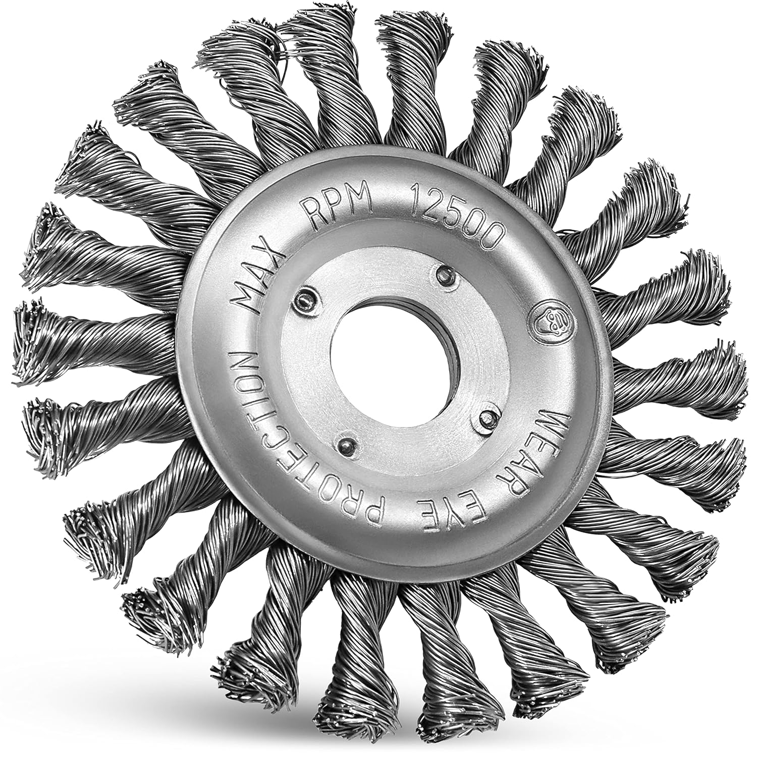Thumbnail 1 de S&R Set di 2 Spazzole Metalliche in Acciaio 125 mm per Smerigliatrice – filo intrecciato robusto