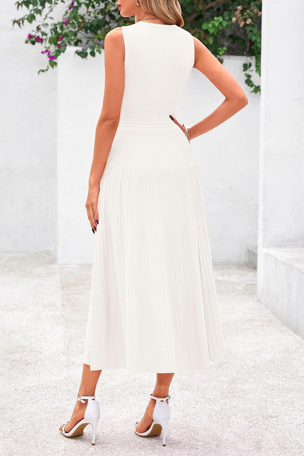 Detalle 2 de PRETTYGARDEN Spring Casual Midi Dress S