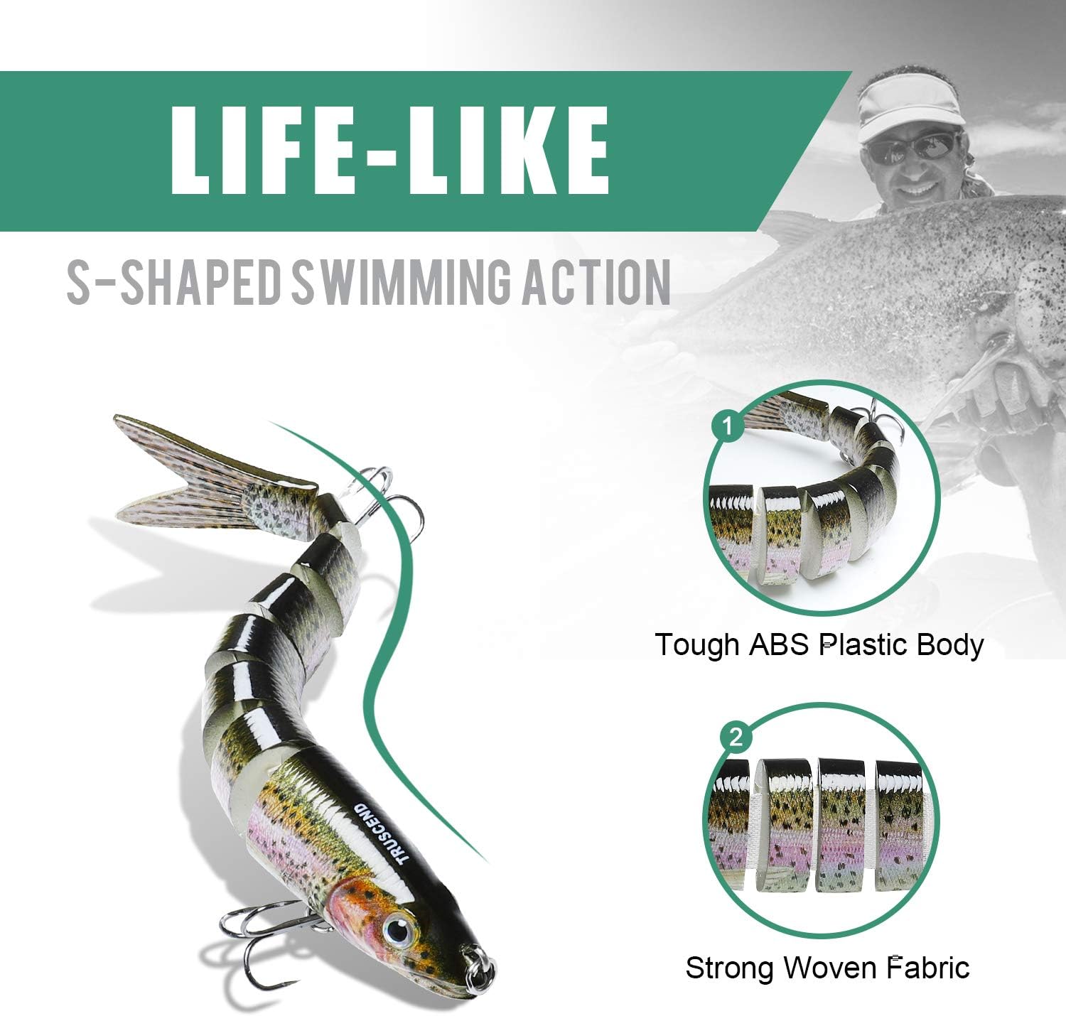 Thumbnail 3 de TRUSCEND Swimmax Lure with BKK Hook – Easy Catch for Family Fishing