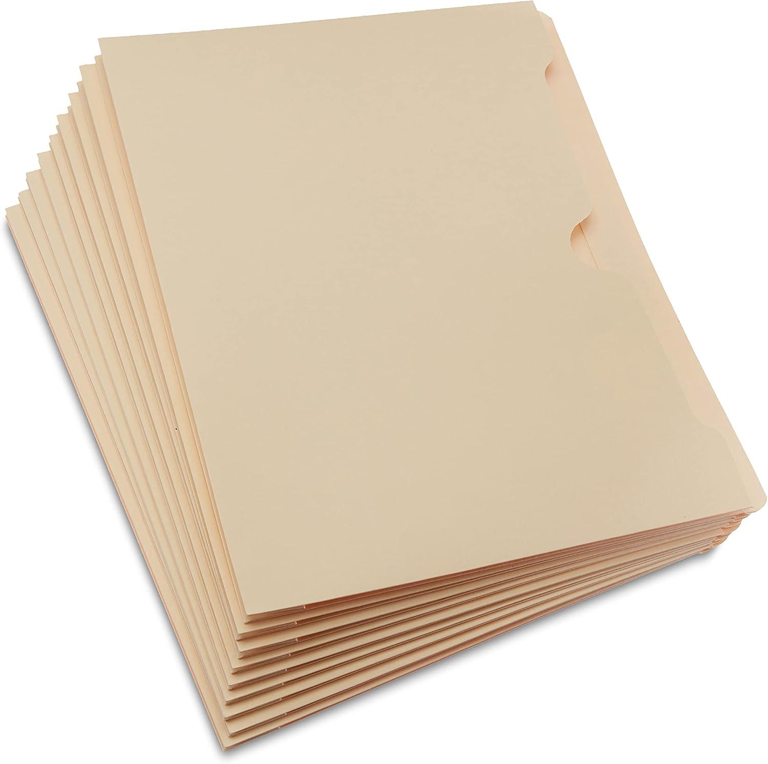 Detalle de Amazon Basics Reinforced File Jackets, Letter Size, Straight-Cut Tab, 2 Inch Expansion, Manila, 50-Pack
