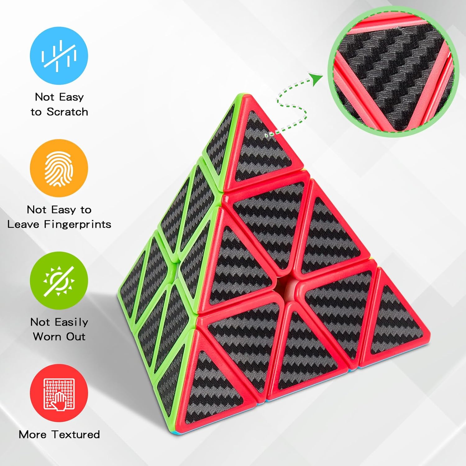 Detalle 2 de Coolzon Puzzle Cubes Megaminx Pyraminx 5 Pack