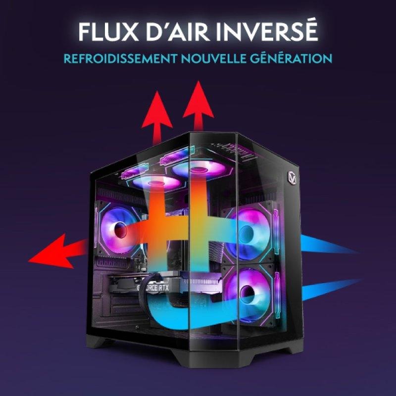 Detalle de Vibox V-502: PC Sobremesa con Ryzen 5 5500, RTX 5060 y 16 GB/1 TB SSD