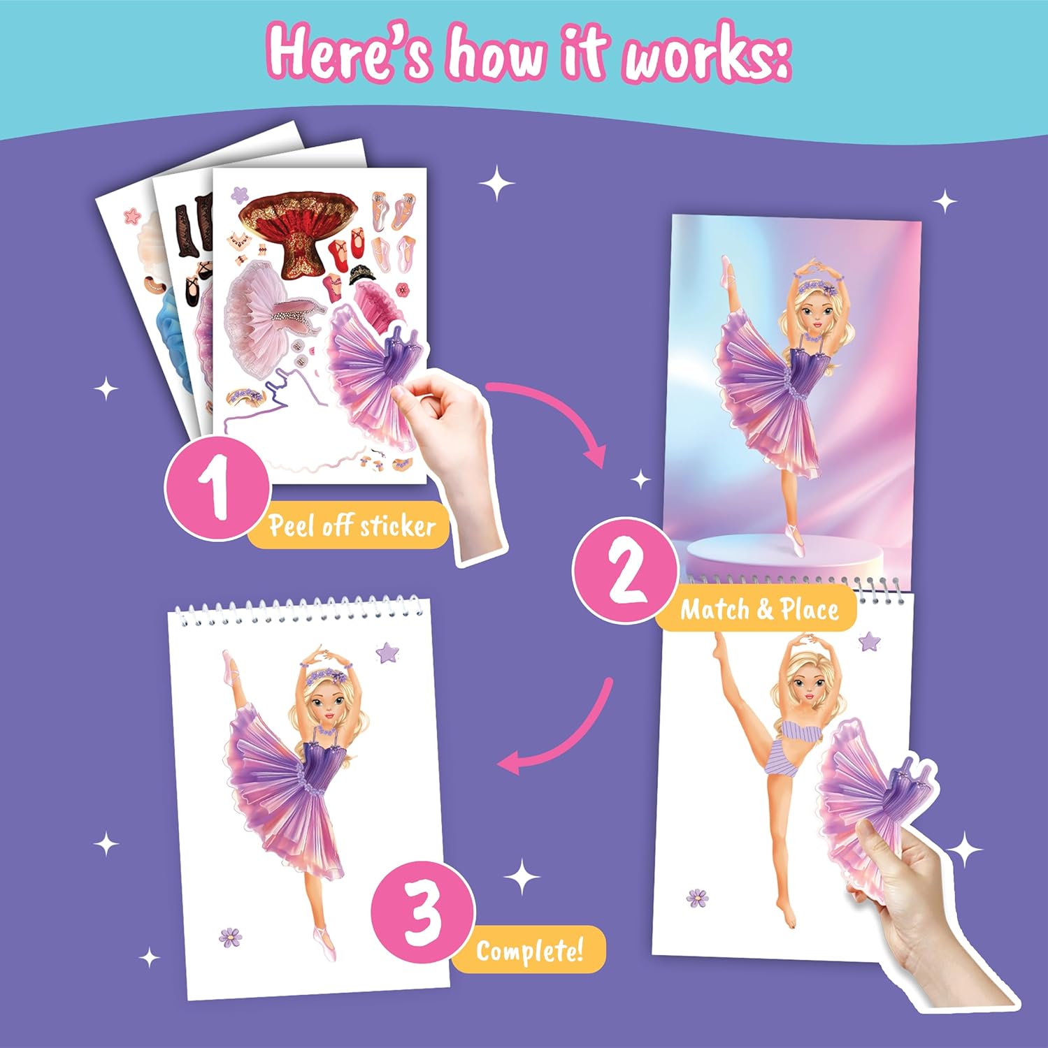 Detalle de BSCOOL Sticker Dress Up Ballet