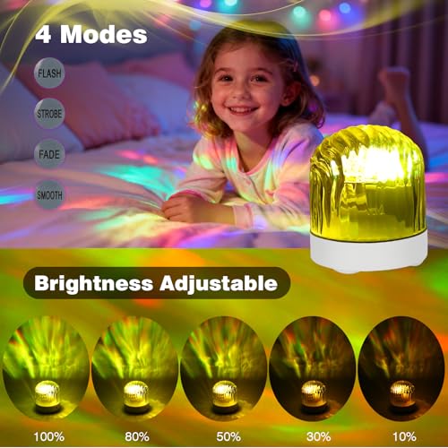 Detalle de Wudyfei Northern Lights Galaxy Light Projector – 16 Colours, Dimmable Brightness, Rechargeable Night Light