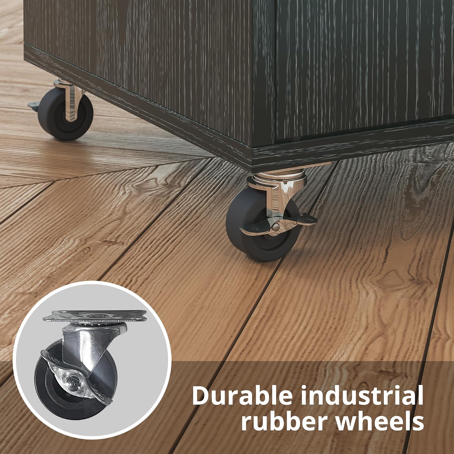 Thumbnail 6 de IRONCK Kitchen Island Cart with Drop-Leaf