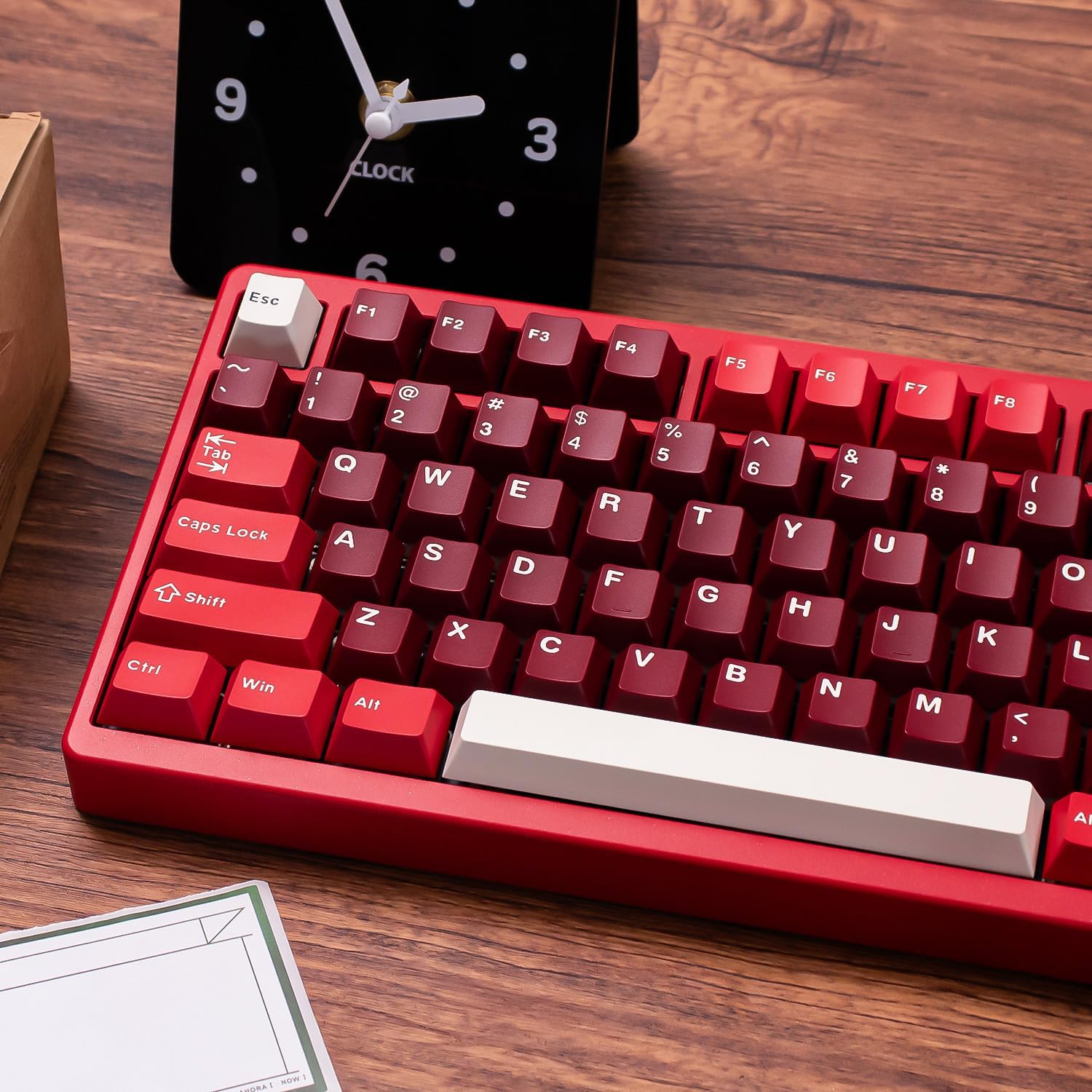 Thumbnail 6 de 172 Keys Doubleshot Red Keycaps for Cherry MX Mechanical Keyboards (ISO/ANSI) – Cherry Profile
