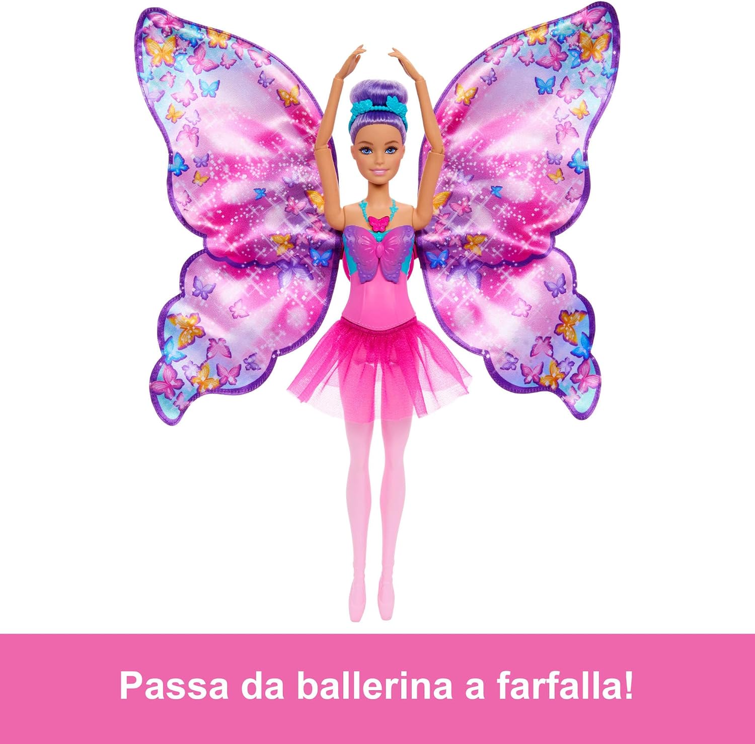 Thumbnail 4 de Barbie Ballerina Ali di Farfalla 2-in-1: una bambola che trasforma il gioco in magia