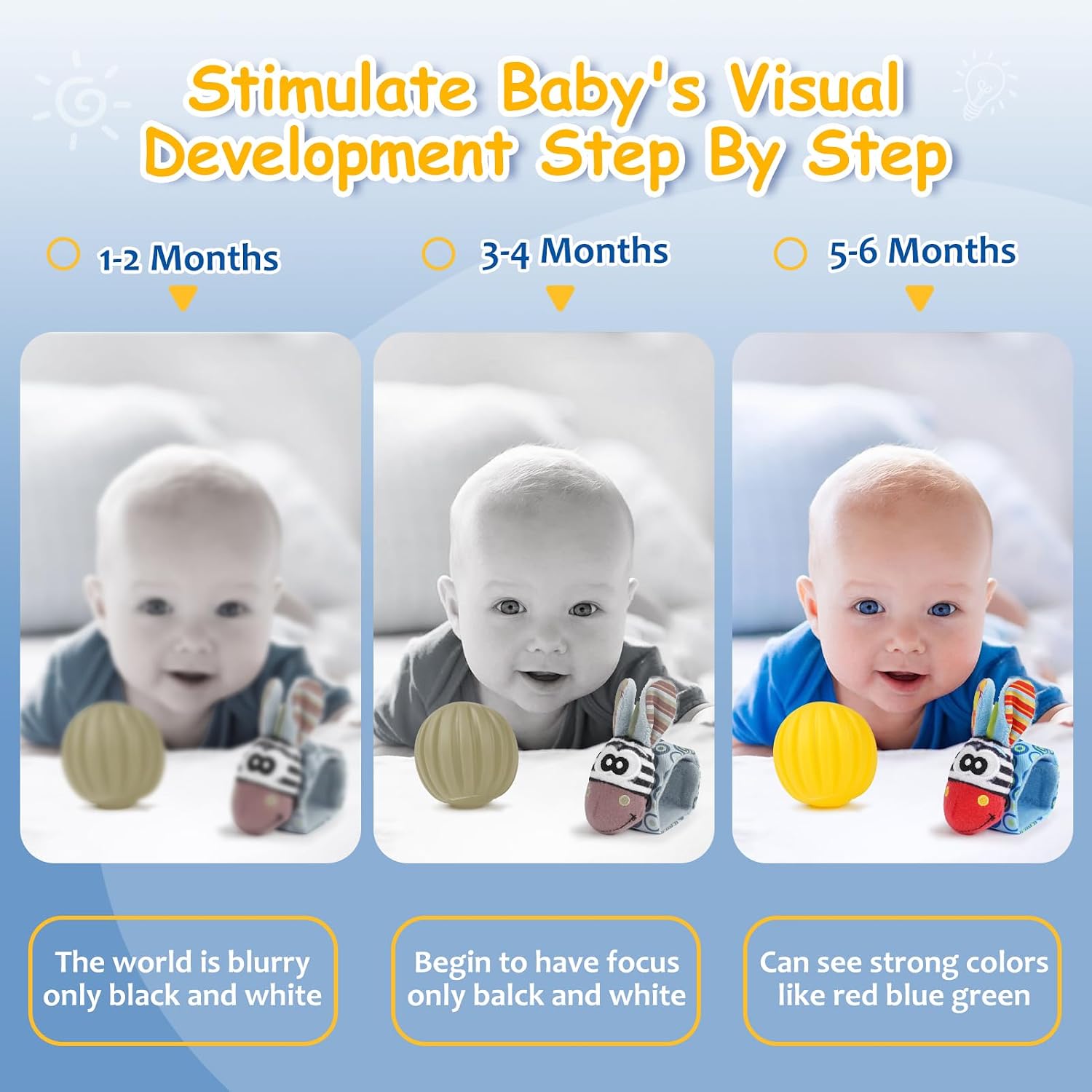 Thumbnail 5 de Joyreal Baby Toys 10pcs sensory set