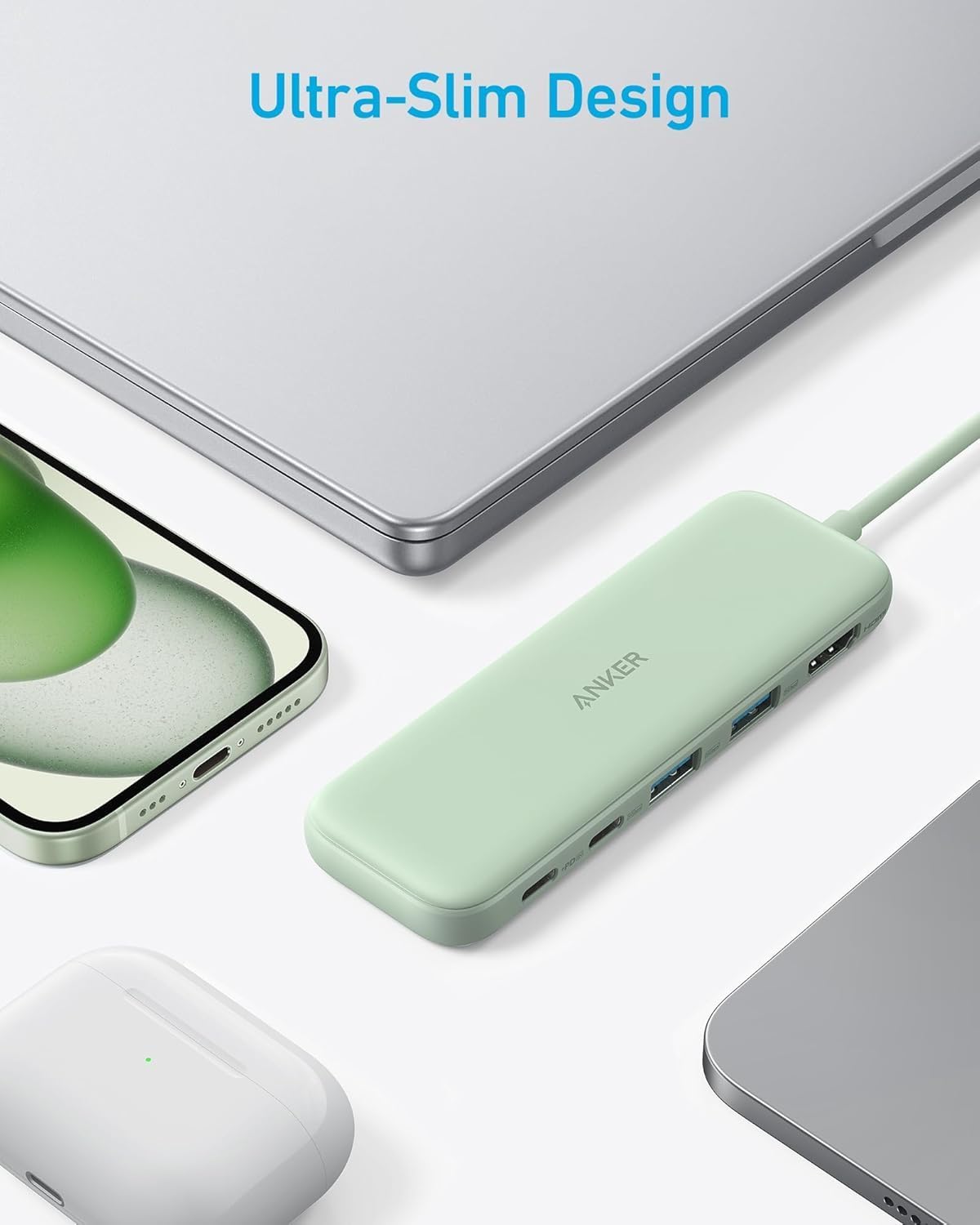 Thumbnail 5 de Anker USB-C Hub 5-in-1 (HDMI 4K, 5Gbps USB-C + 2× USB-A, up to 85W pass-through charging)