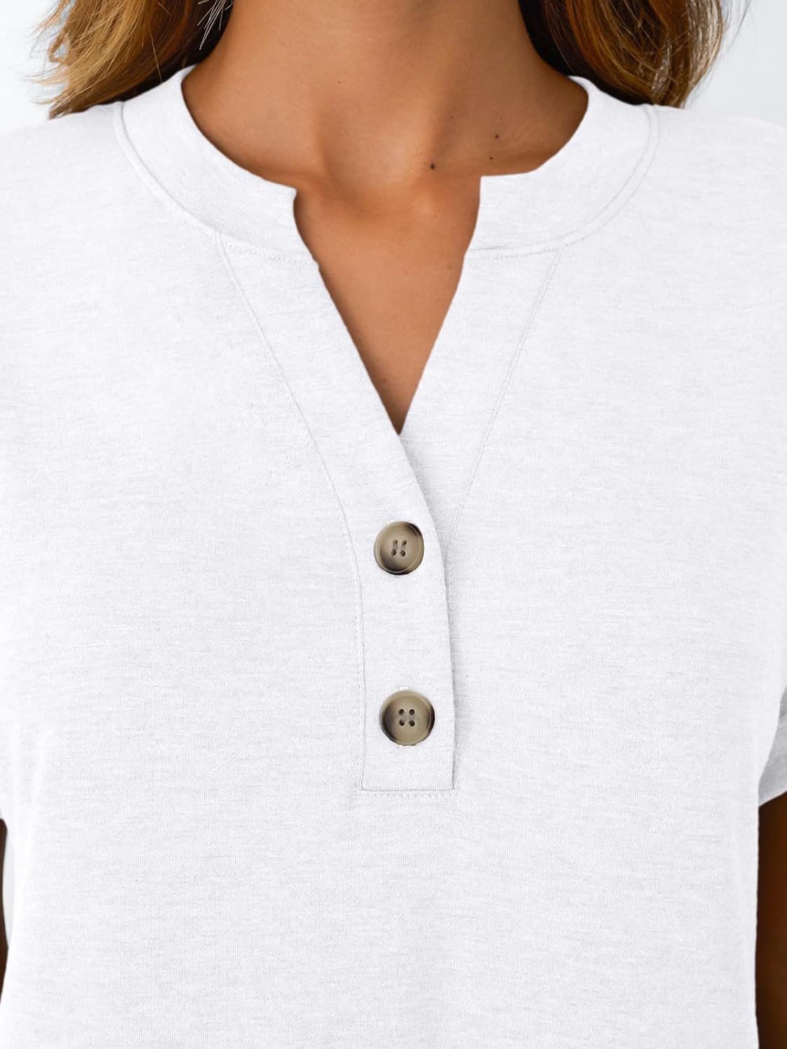 Thumbnail 4 de AUTOMET Women's Short Sleeve Henley Dressy Casual Summer Tops (2026)