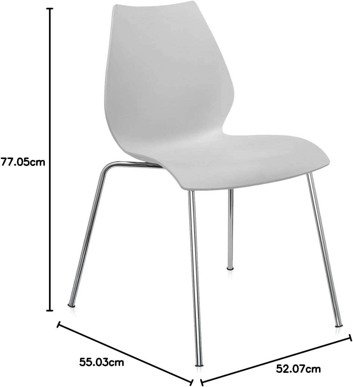 Detalle 2 de Kartell Maui Sedia ufficio set da 2
