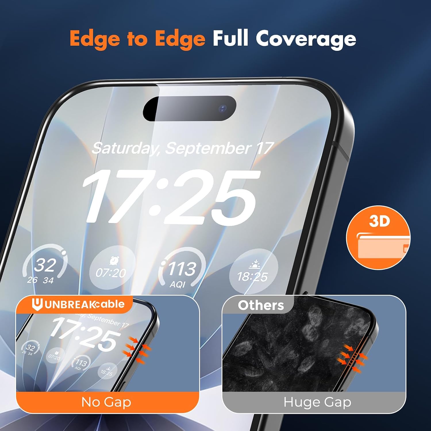 Thumbnail 2 de UNBREAKcable iPhone 17 Screen Protector 3-Pack