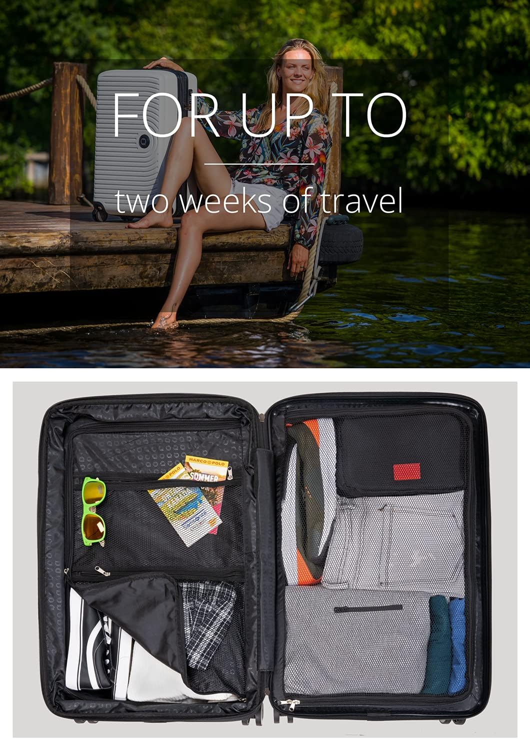 Detalle de Hauptstadtkoffer Mitte Grande Valise Rigide 130 L – Graphites