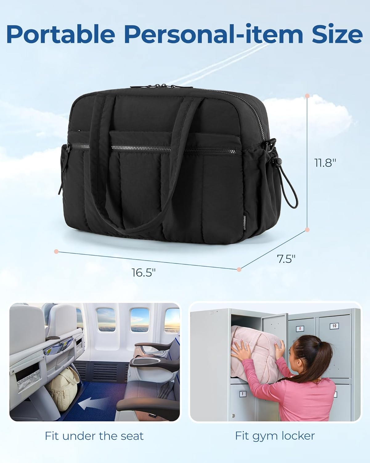 Thumbnail 1 de BAGSMART gym bag 24L with wet pocket