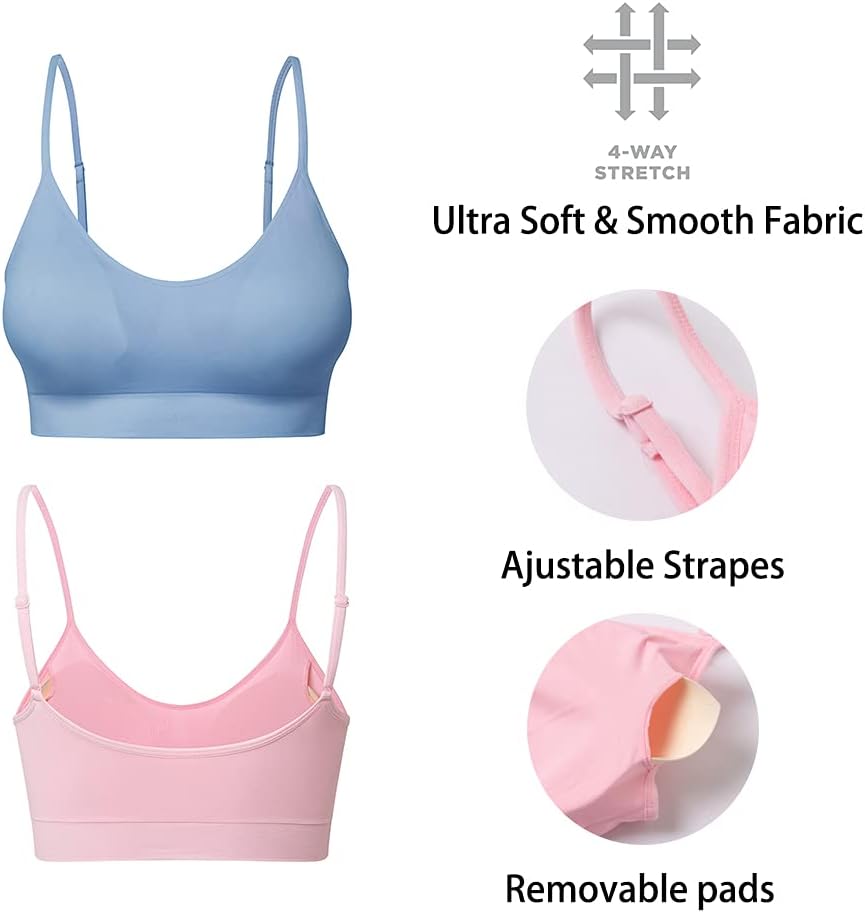 Detalle 2 de Comfyin Sport-Bustier BH Set ohne Bügel