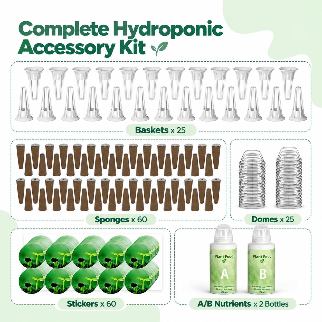 Thumbnail 6 de LETPOT LPH-AC172 frökapselkit för hydroponik, 172 delar