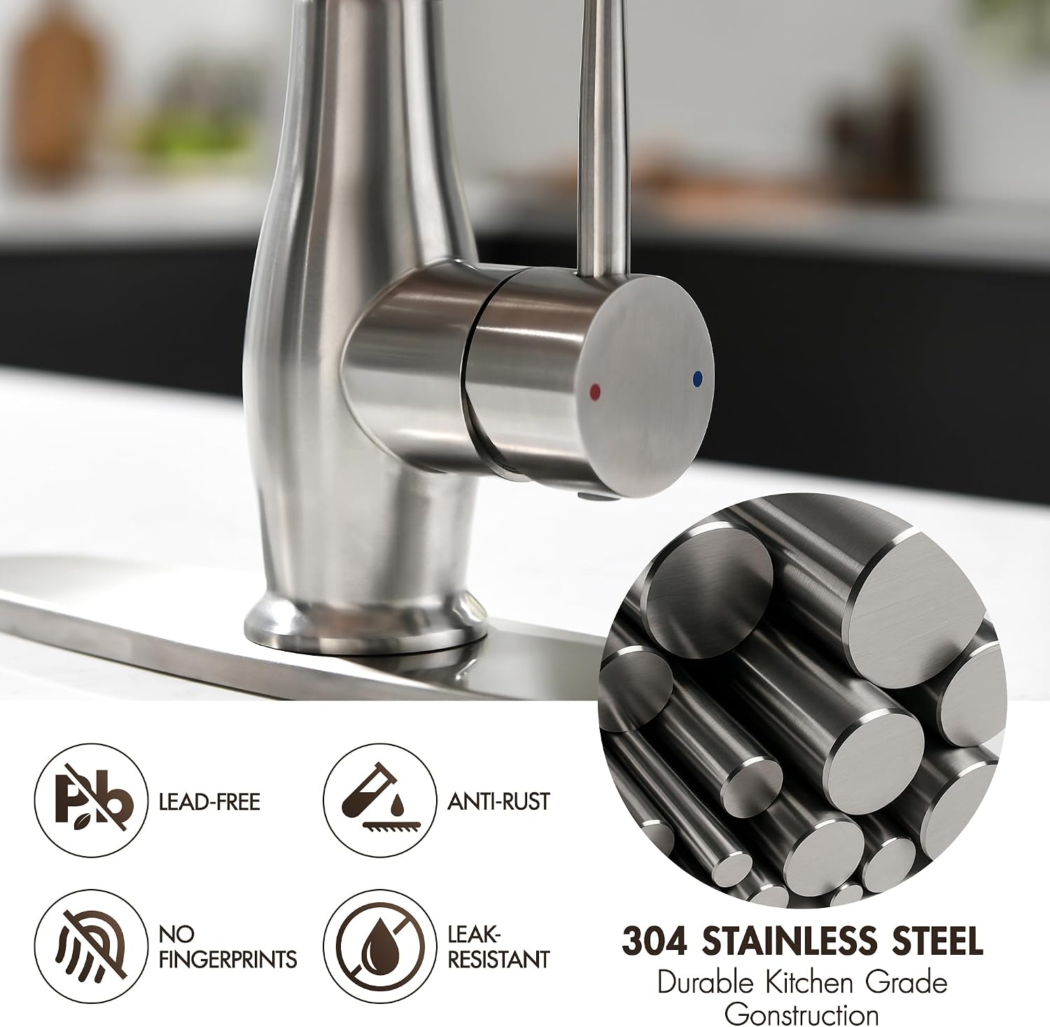 Thumbnail 3 de GIMILI Kitchen Faucet Stainless Steel
