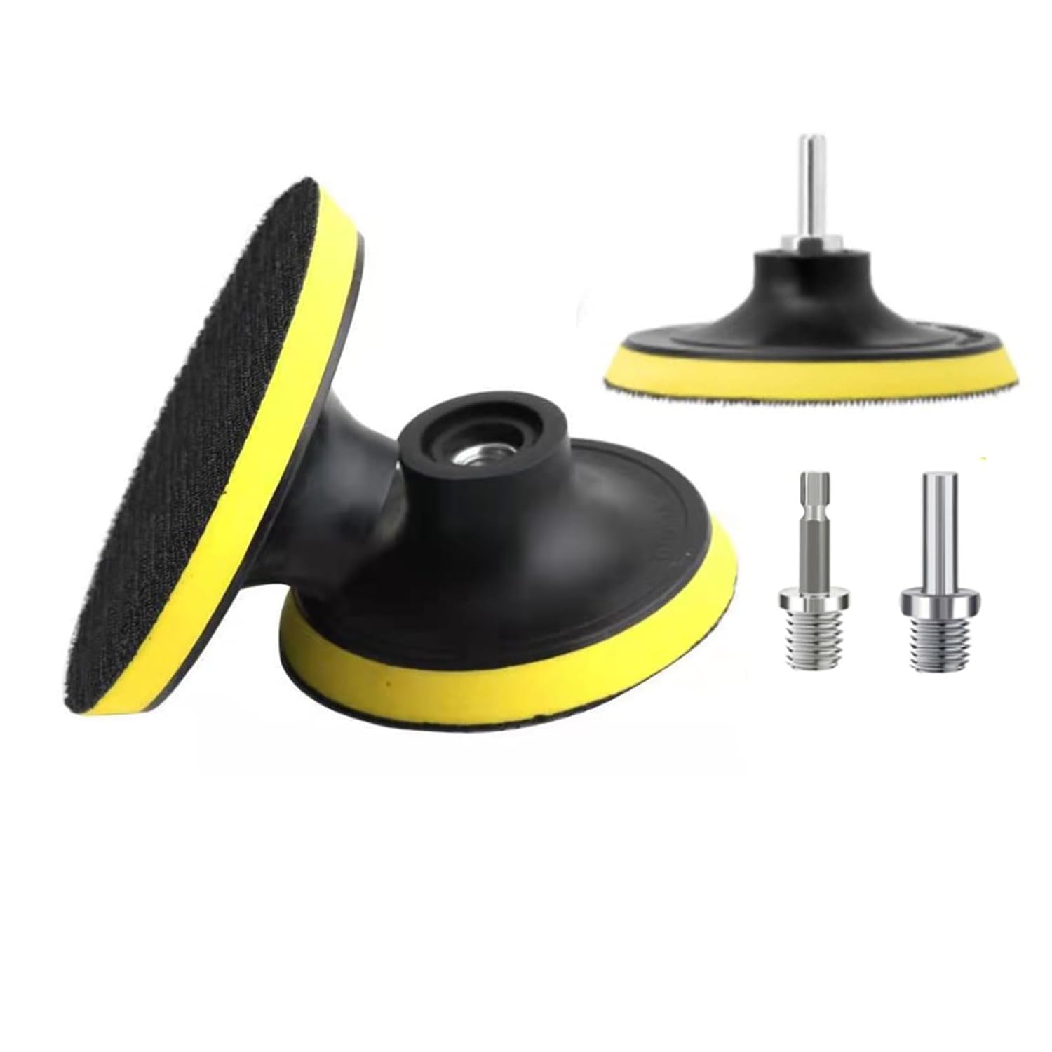 Detalle de HOTCKB FER65 klittenband-steunschijven 75 mm met M14-adapter, set van 3