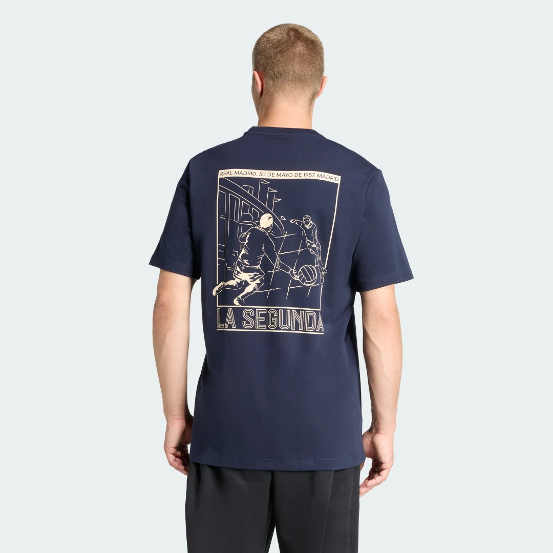 Thumbnail 1 de Camiseta de algodón grueso Real Madrid Heritage de Adidas