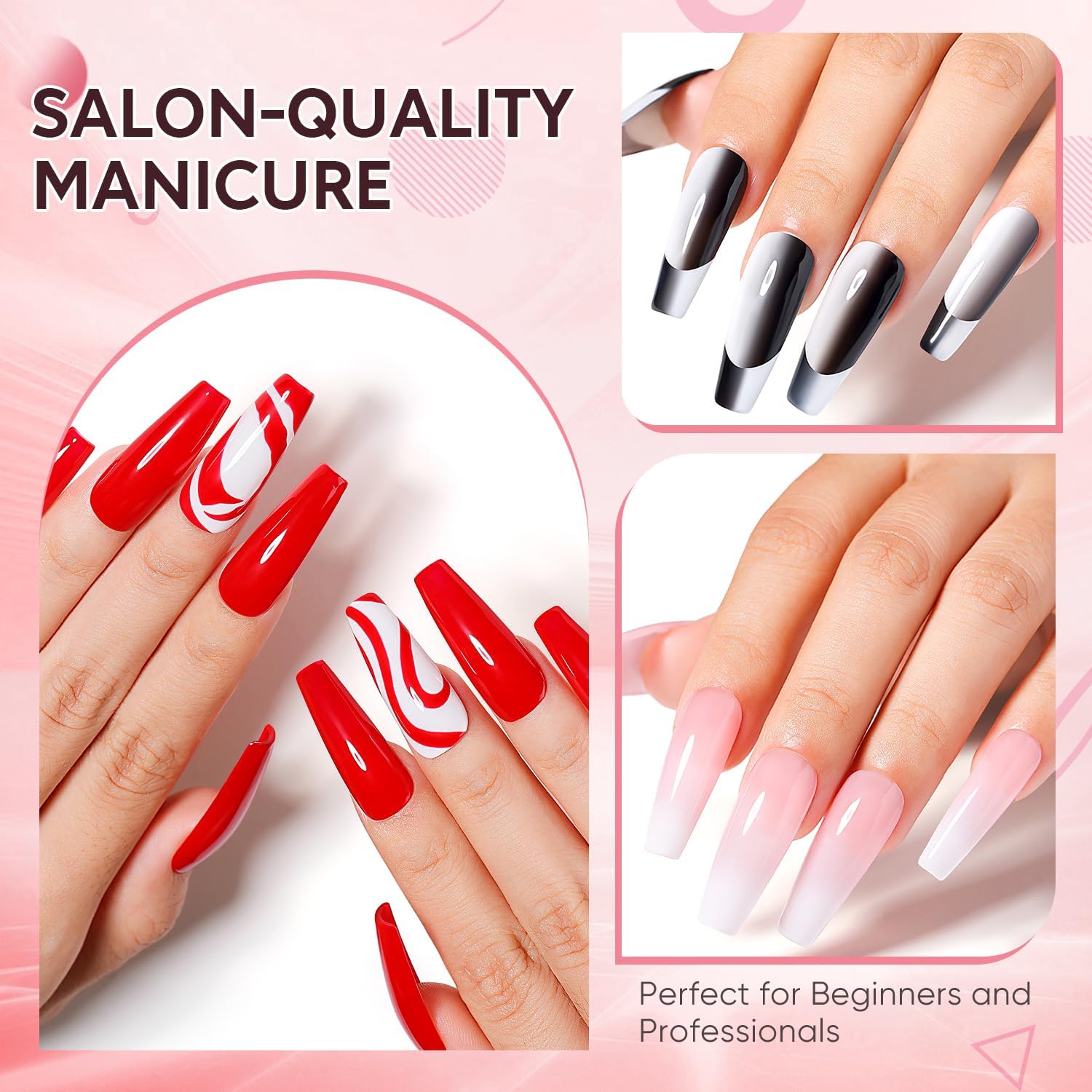 Thumbnail 6 de Nicedeco Base e Top Coat Semipermanente per Unghie – Kit Gel Soak Off 15 ml (Base + No Wipe Top Coat) Vegano