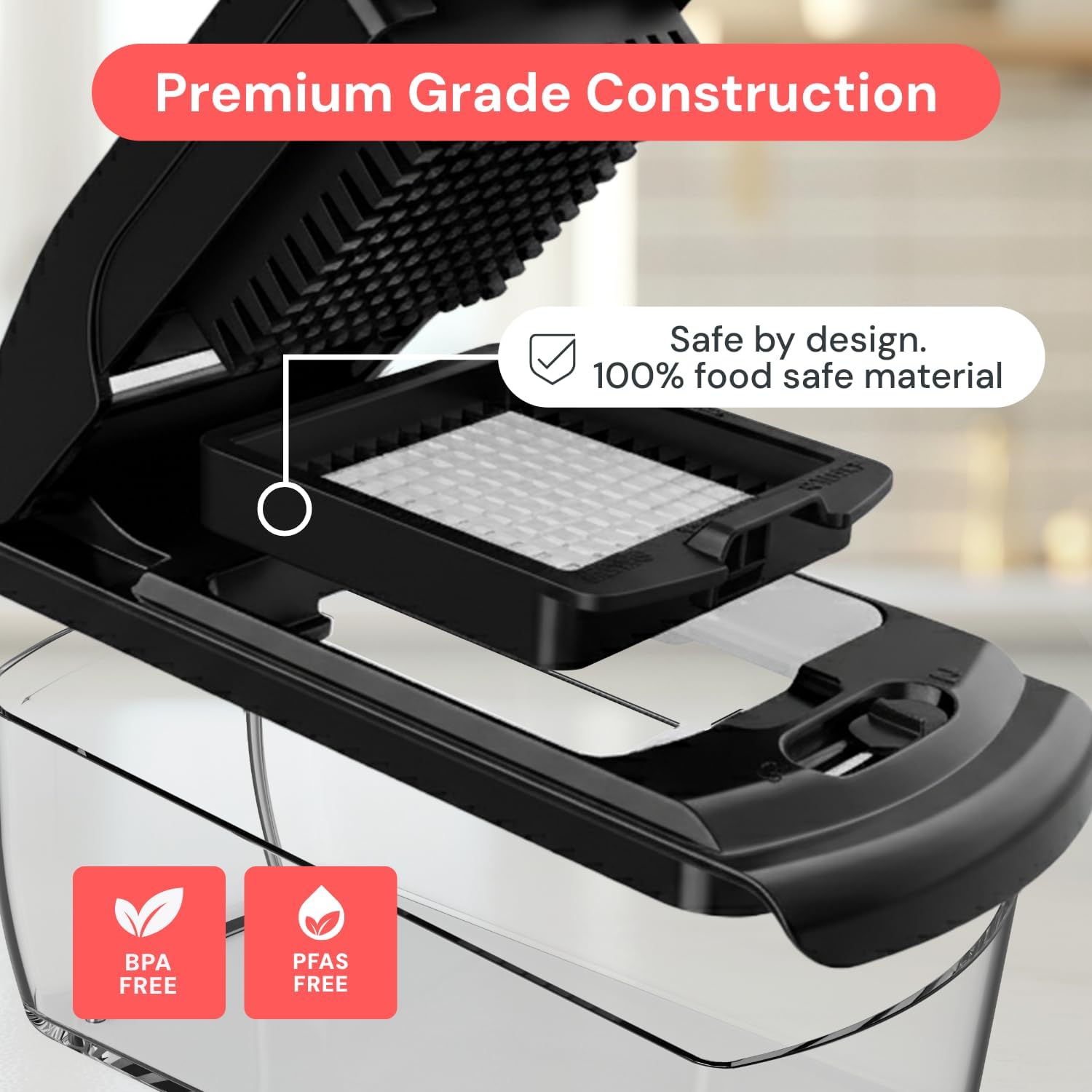 Detalle de Fullstar 4-in-1 Pro Vegetable Chopper & Cutter: Slicer Dicer Spiralizer with 5-Cup Container