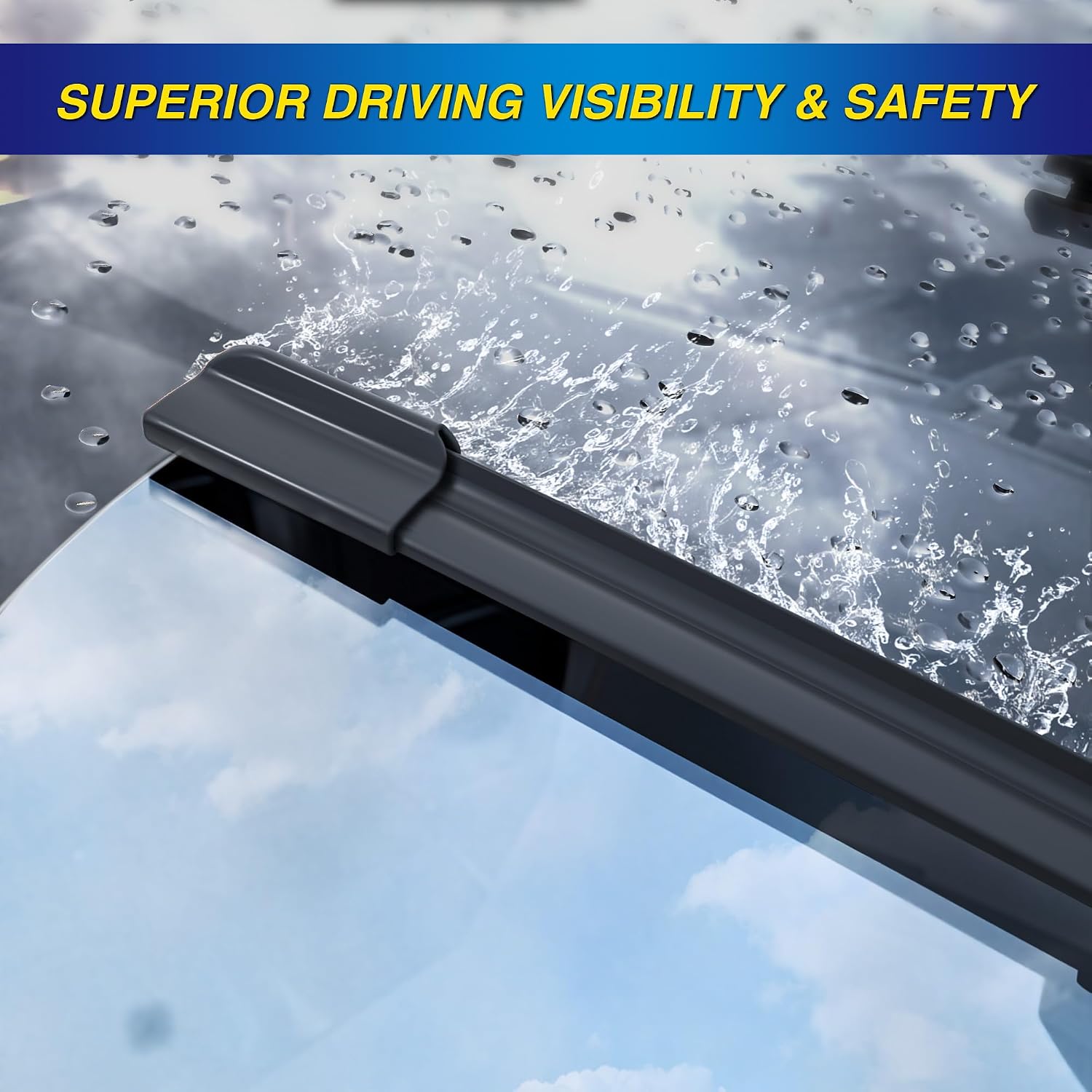 Detalle de 5 PLUS Silicone Windshield Wiper Blades, 3-Pack for Jeep Wrangler JK