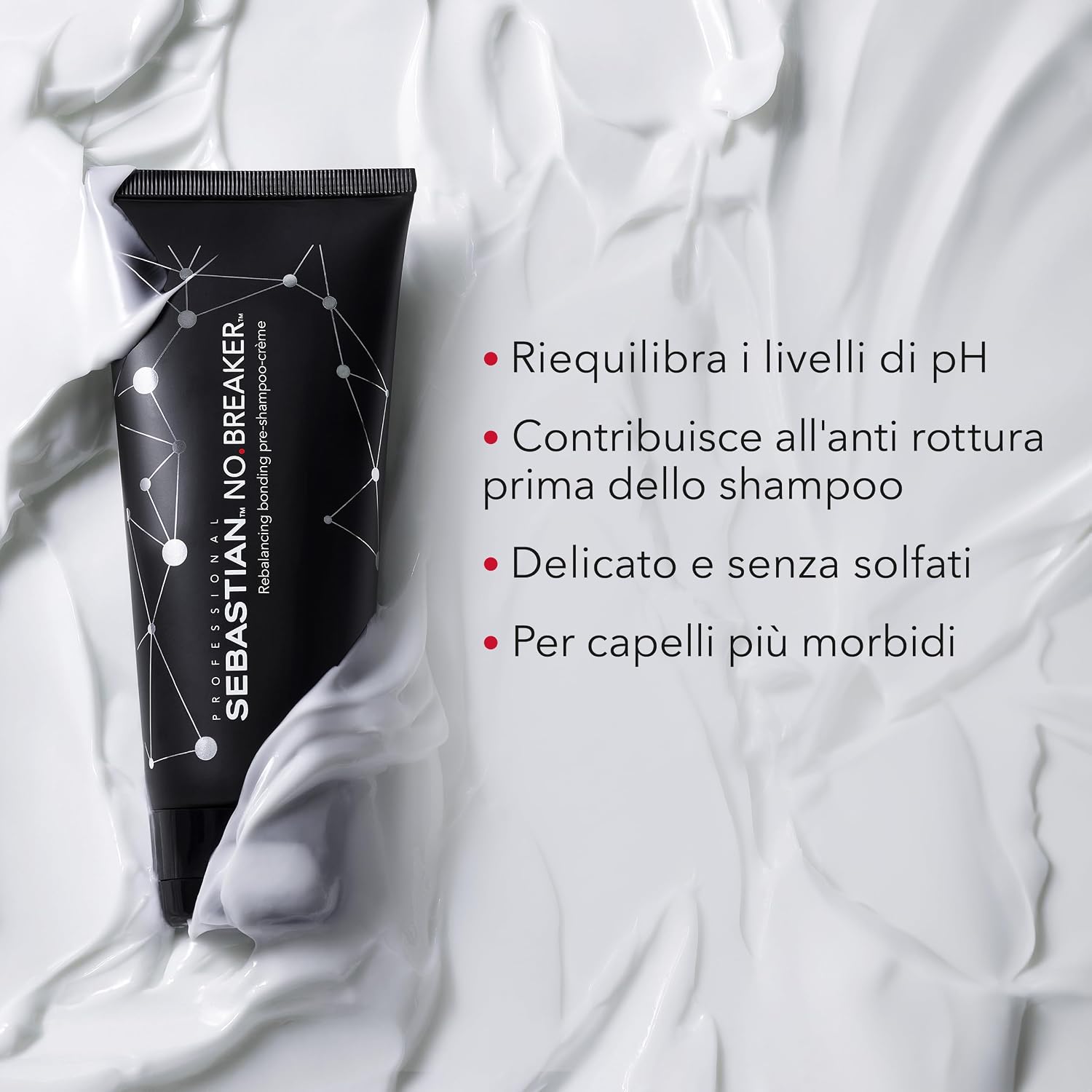 Detalle 2 de Sebastian Professional No. Breaker Pré-shampoing crème reconstructeur (1L) – protection contre la casse