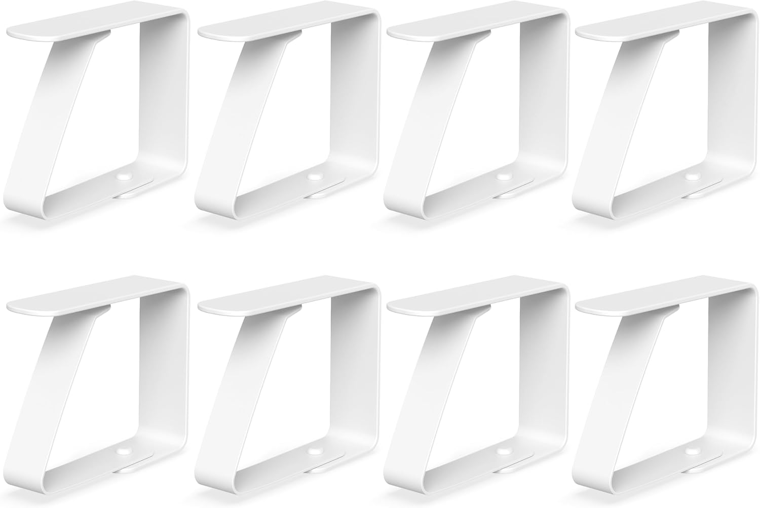 Virea lot de 8 pinces à nappe en acier inoxydable pour tables (jusqu’à 3 cm d’épaisseur)