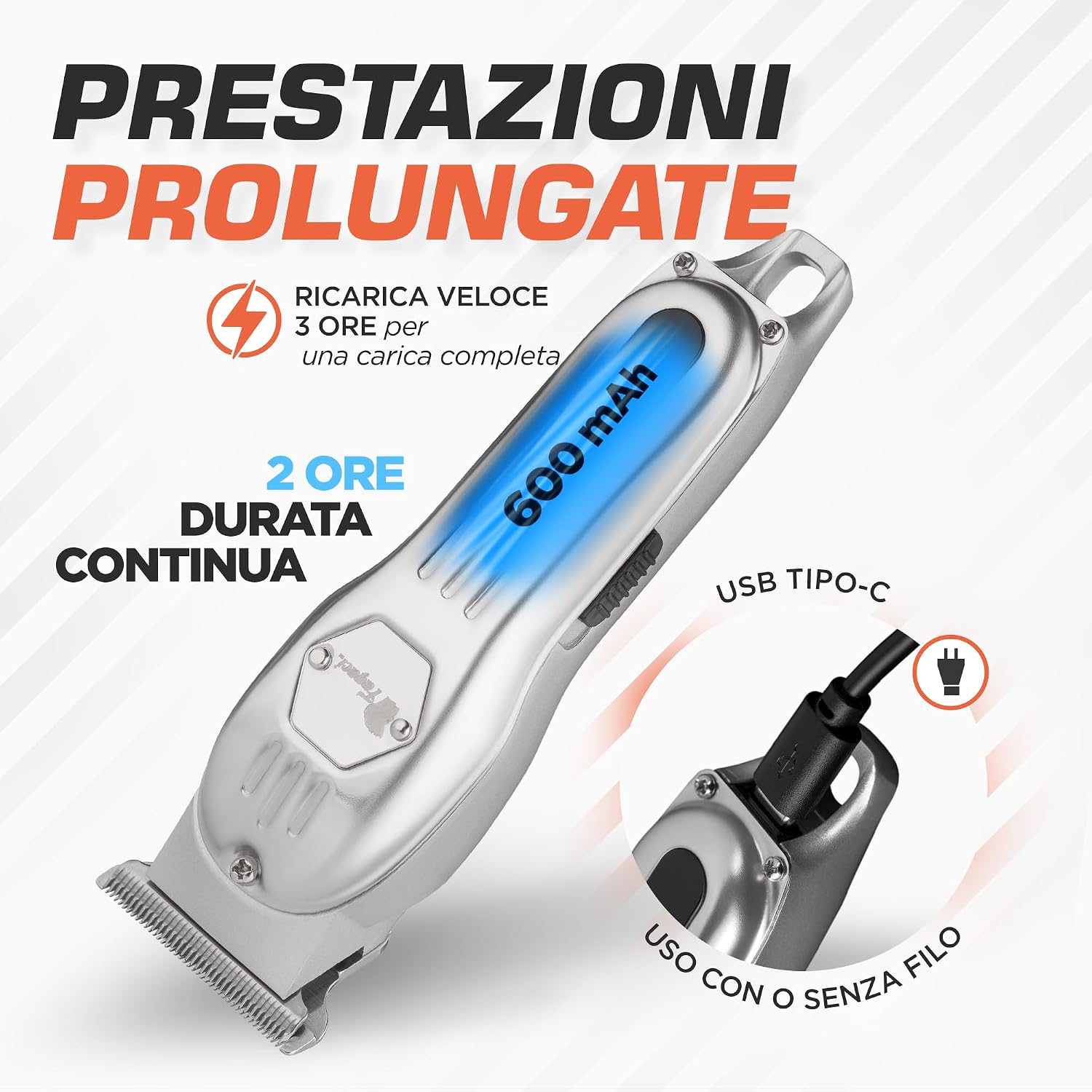 Thumbnail 3 de Fagaci Macchinetta per Capelli Professionale 0 mm – Lama T per Barba e Taglio Preciso