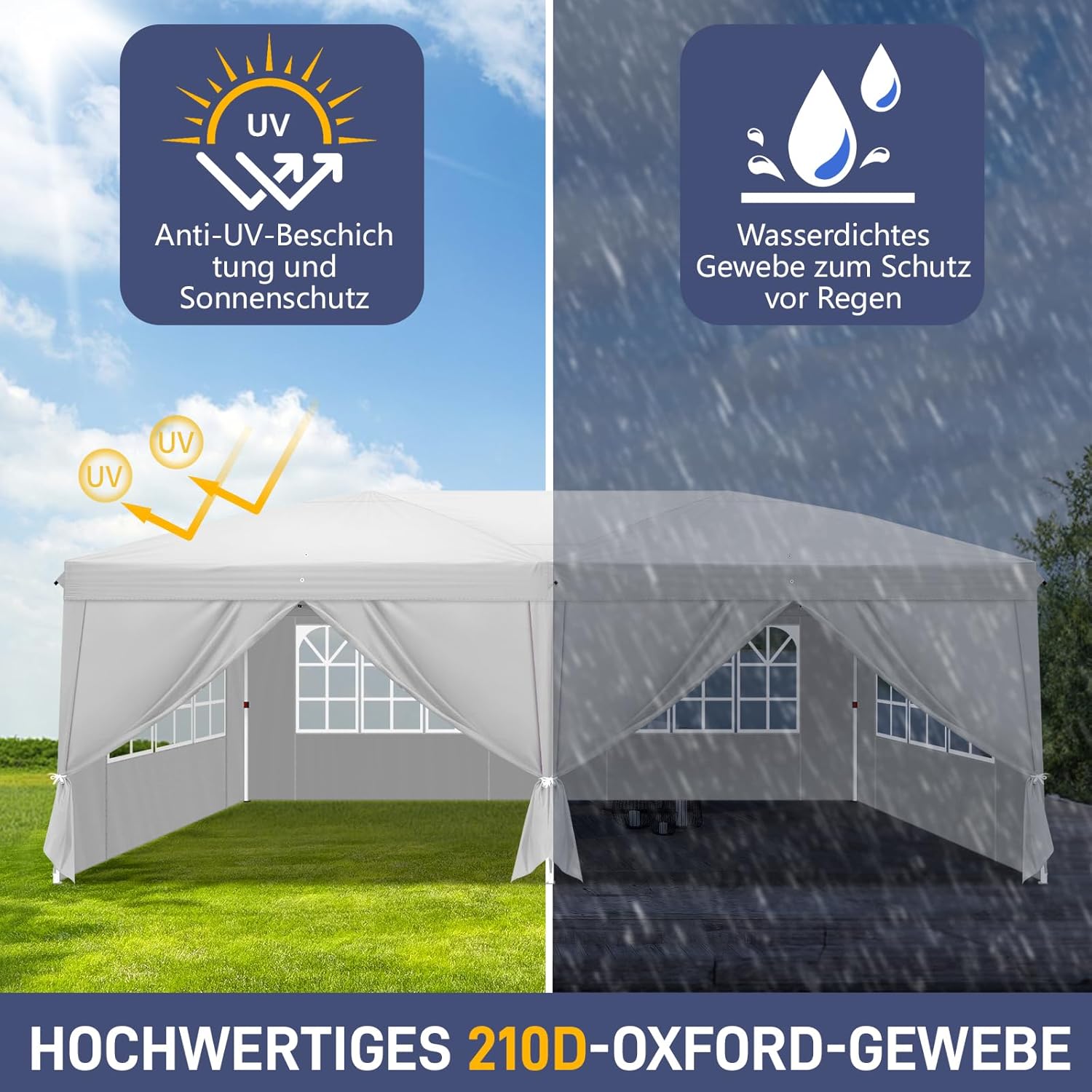 Thumbnail 2 de Pavillon 3x6 m Faltpavillon, wasserdicht