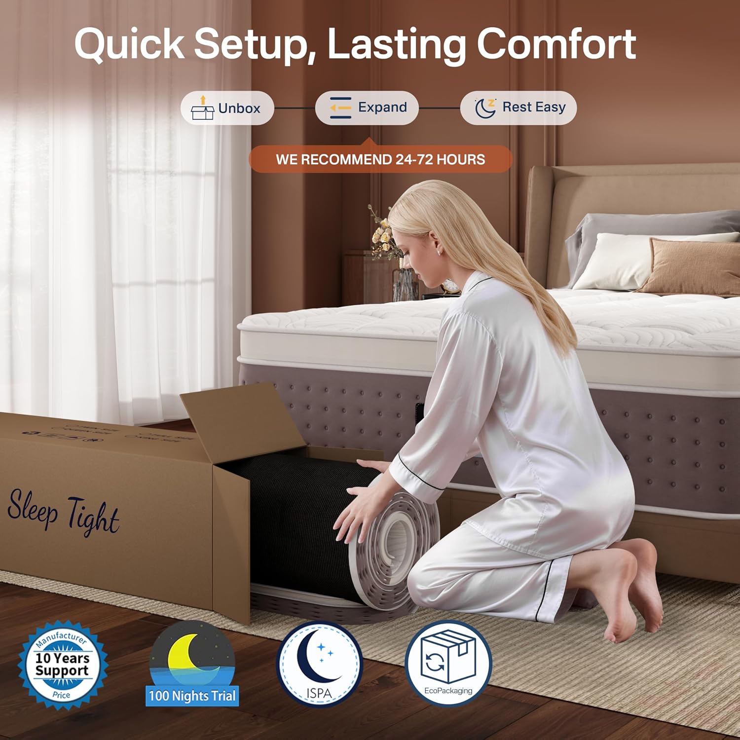 Detalle 2 de Hybrid King Mattress, 12-Inch
