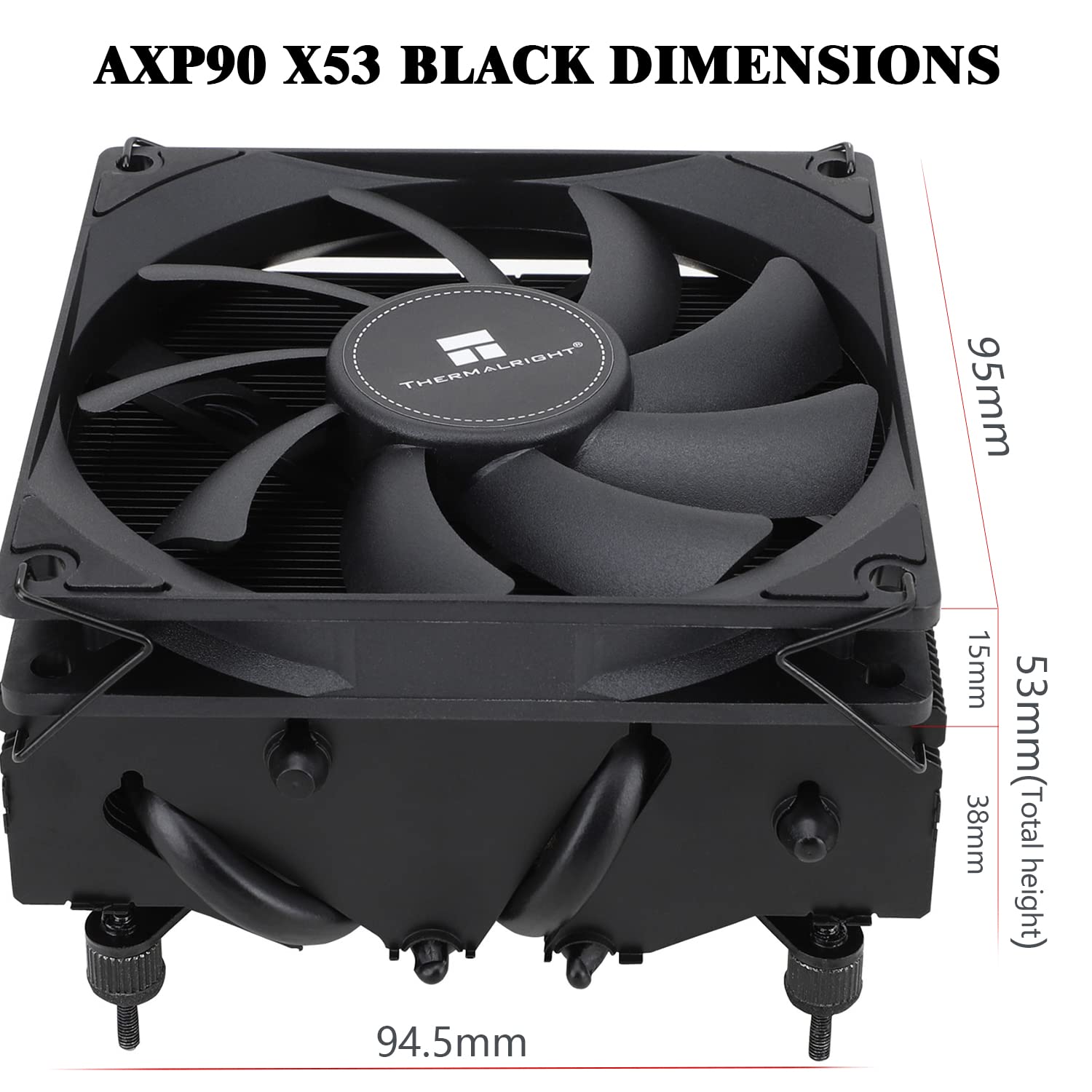 Thumbnail 6 de Thermalright AXP90 X53 Black: Low-Profile ITX CPU Cooler for AM4/AM5 and Intel LGA