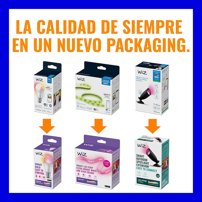 Thumbnail 1 de WiZ Bombilla Filamento LED Wi-Fi E27, Regulable, 2 pack