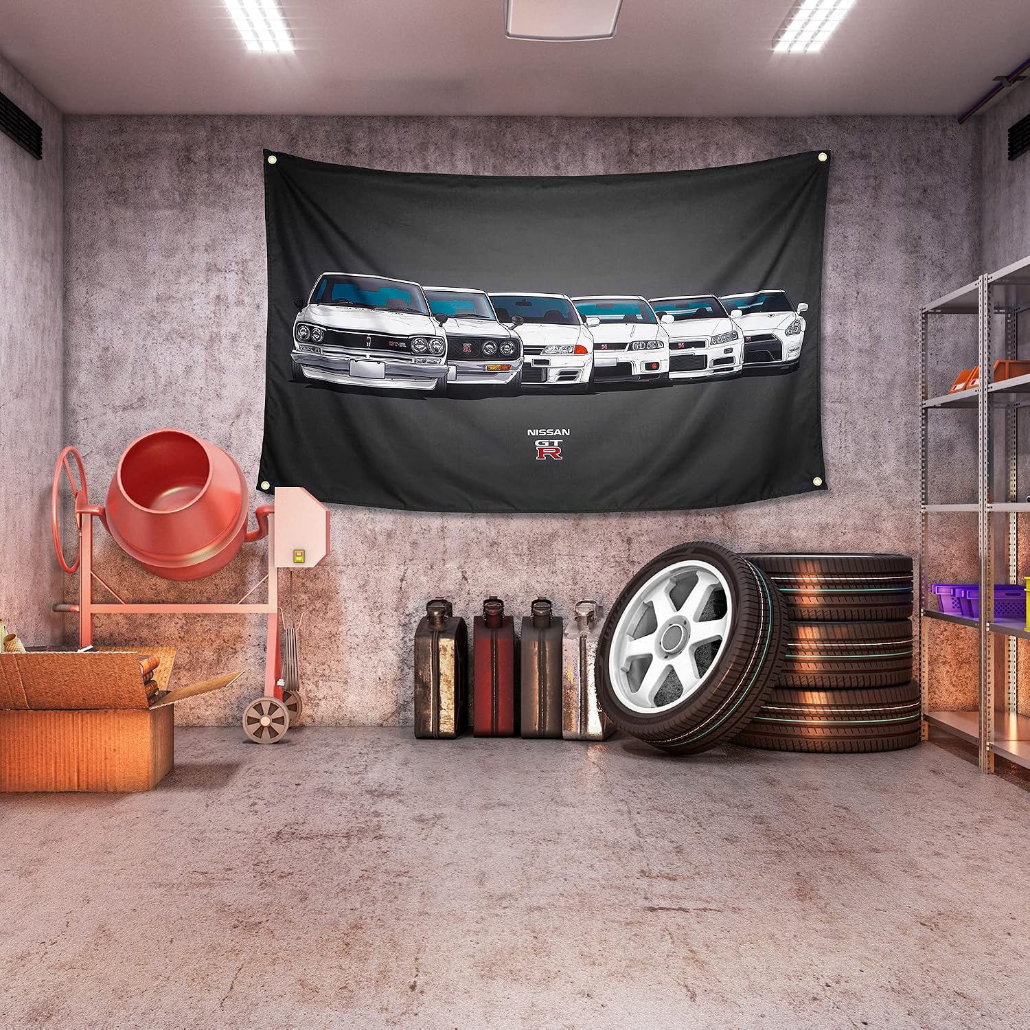 Detalle 2 de WHGJ 720151999892 – flaga GTR z poliestru, 152,4 × 91,4 cm