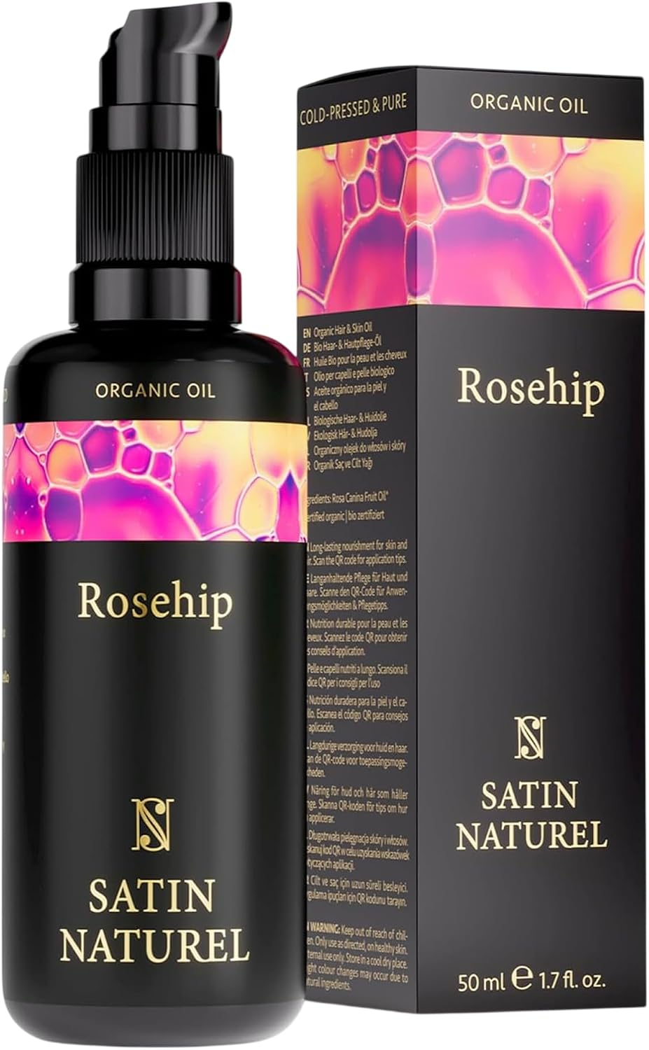 Imagen de Olio di Rosa Mosqueta 100% Puro 50 ml + Spremuto a Freddo – Satin Naturel: guida all’acquisto en OfertitasTOP