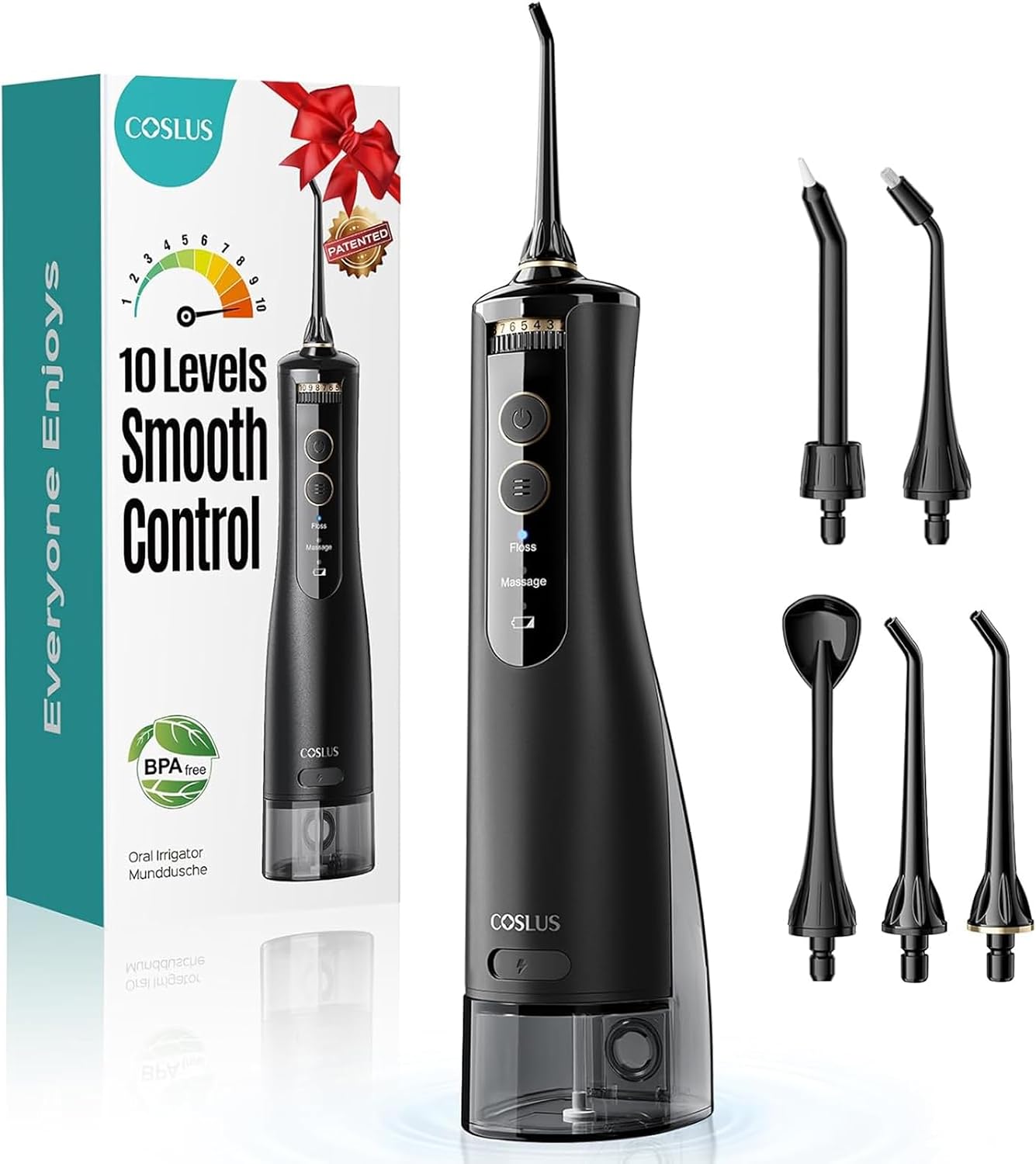 Detalle de COSLUS E40 Portable Water Flosser