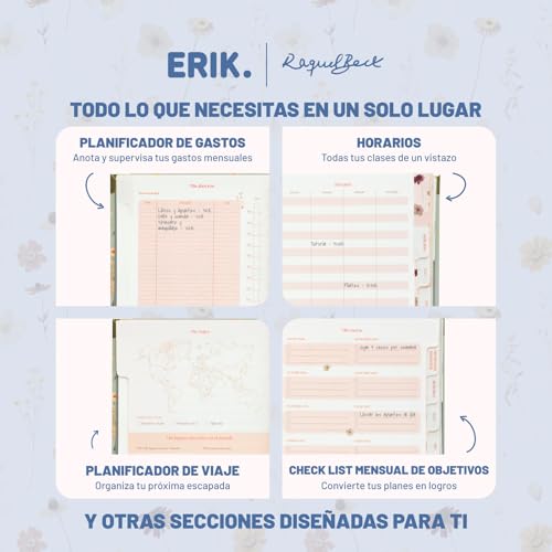 Detalle de Grupo Erik Agenda escolar 2026/2027 Raquel Beck – Semana Vista para niñas
