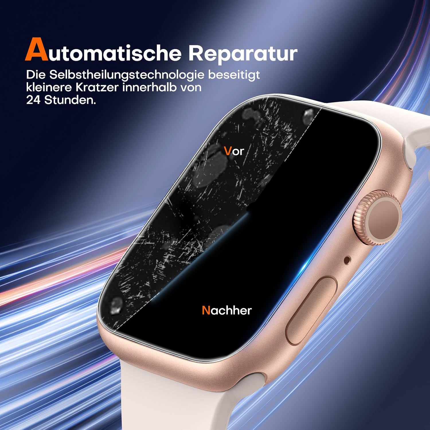 Thumbnail 4 de LϟK Apple Watch Series 11/10 42mm Schutzfolie