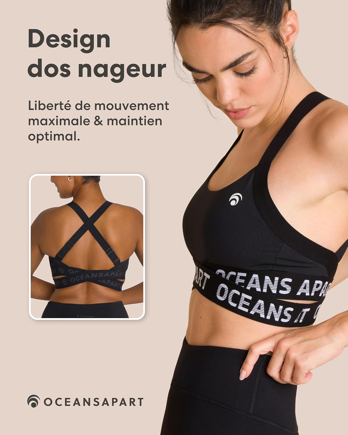 Detalle 2 de Brassière OCEANSAPART Beauty Racerback respirante ⚙