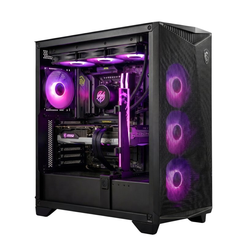 Detalle de Epical-q Dragonclaw Silver IV: Ryzen 7 9850x3d, 48 GB, 2 TB NVMe, RTX 5080 y Windows 11 Pro