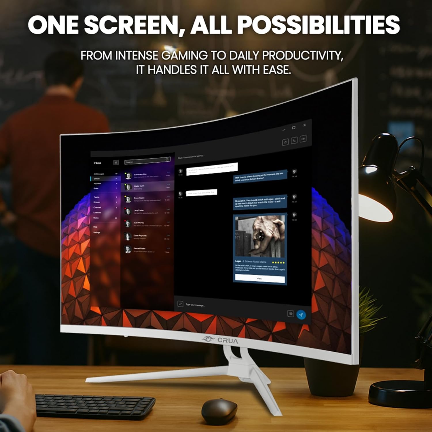 Thumbnail 6 de CRUA 32" Curved Gaming Monitor 4K 144Hz