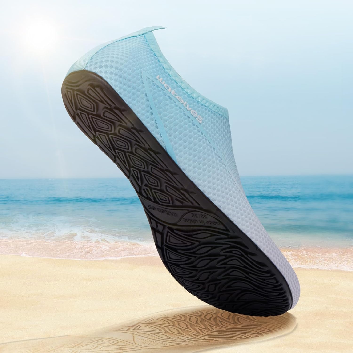 Thumbnail 1 de WateLves Swim Water Shoes Aqua Socks Barefoot for Sea Beach Swimming Shoes (Aqua socks-style)