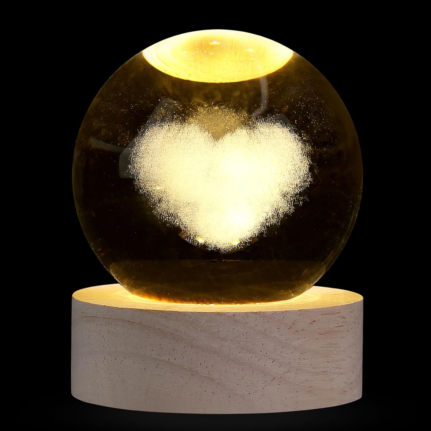 Thumbnail 5 de XIANNVXI 3D Christmas Tree Crystal Ball Light Lamp Paperweight Ornament (USB) for Home Décor