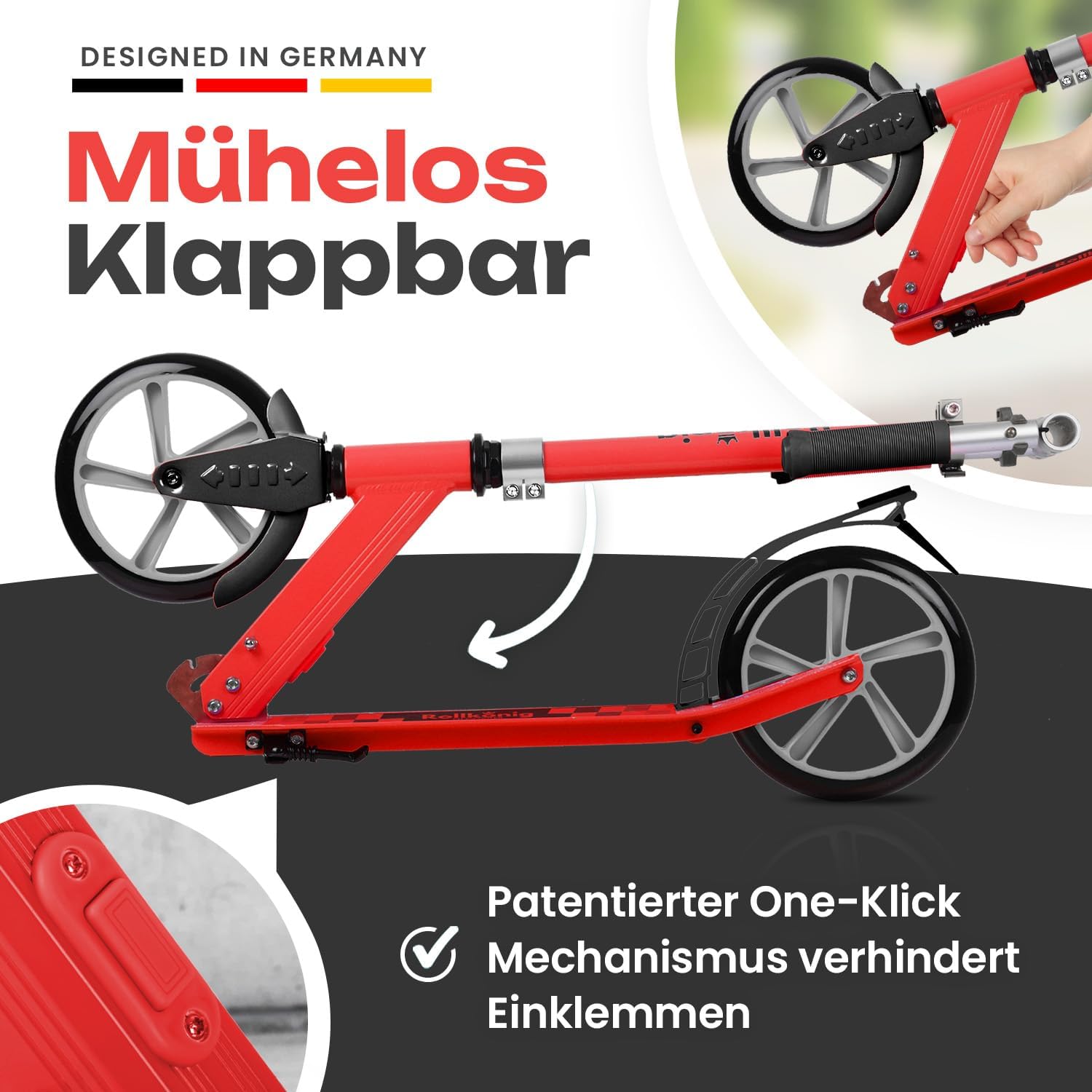 Thumbnail 1 de Rollkönig Kinder-Scooter ab 5 Jahren mit 100 kg