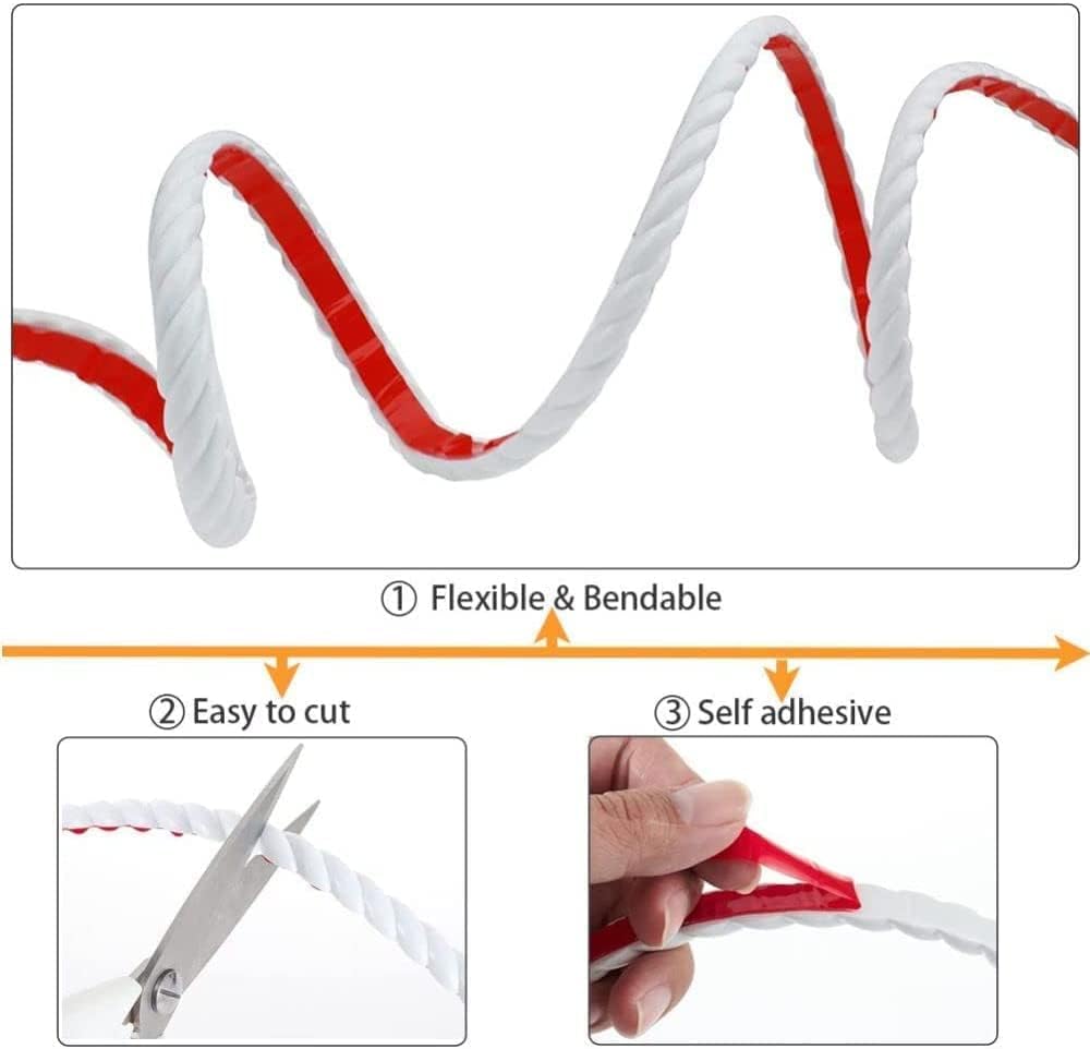 Thumbnail 2 de Bordure adhésive PVC 10 mm blanc