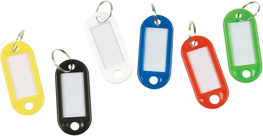 Imagen de Llavero Portaetiquetas Q-Connect 100 Unidades Colores Surtidos 🎨 en OfertitasTOP