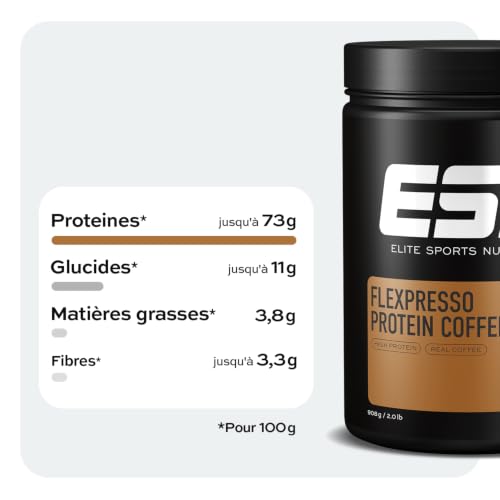 Detalle de ESN Flexpresso Protein Coffee 908 g — Café protéiné 2 en 1