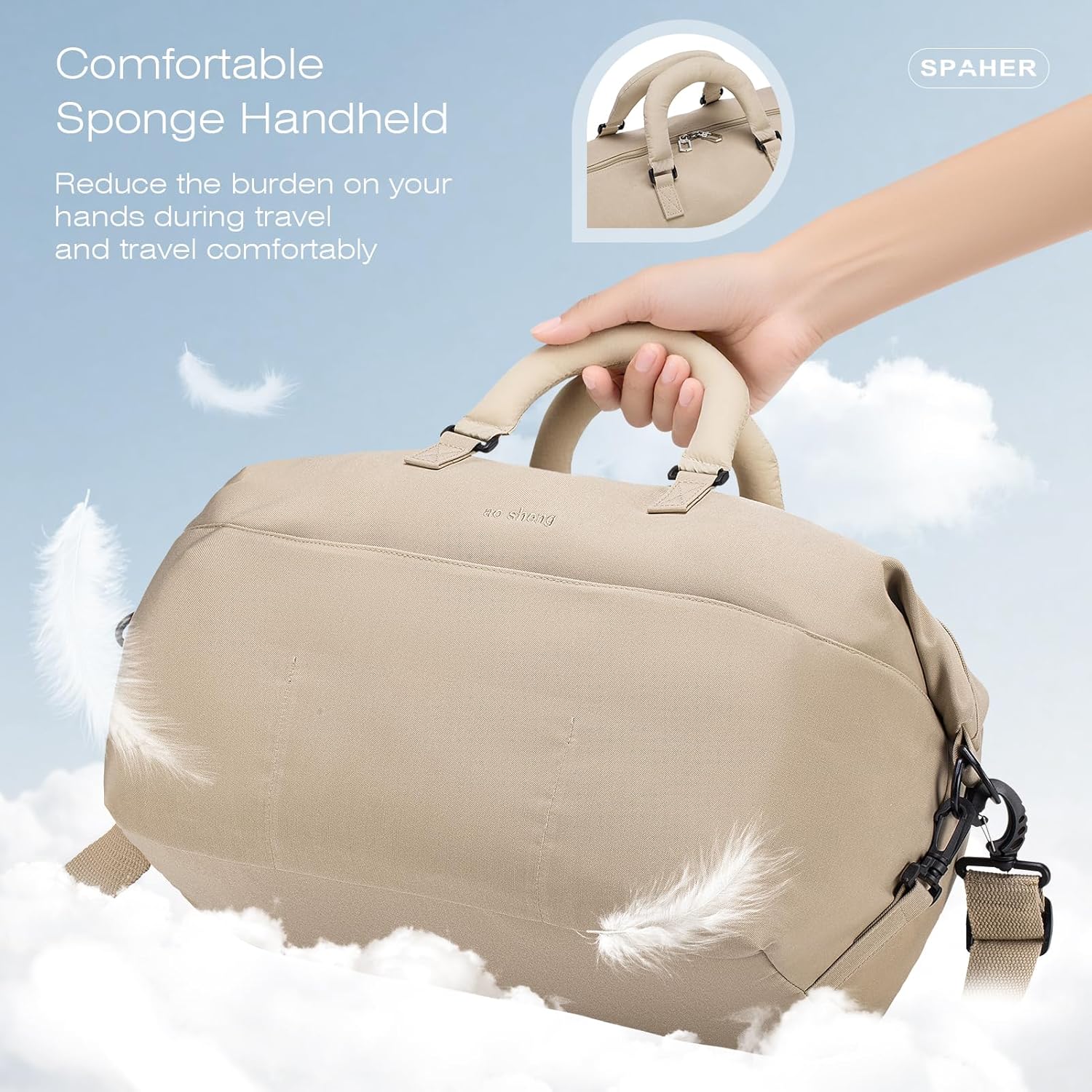 Thumbnail 4 de SPAHER Cabin Bag 40x30x20cm – Compact, Waterproof Carry-On Duffle for Travel