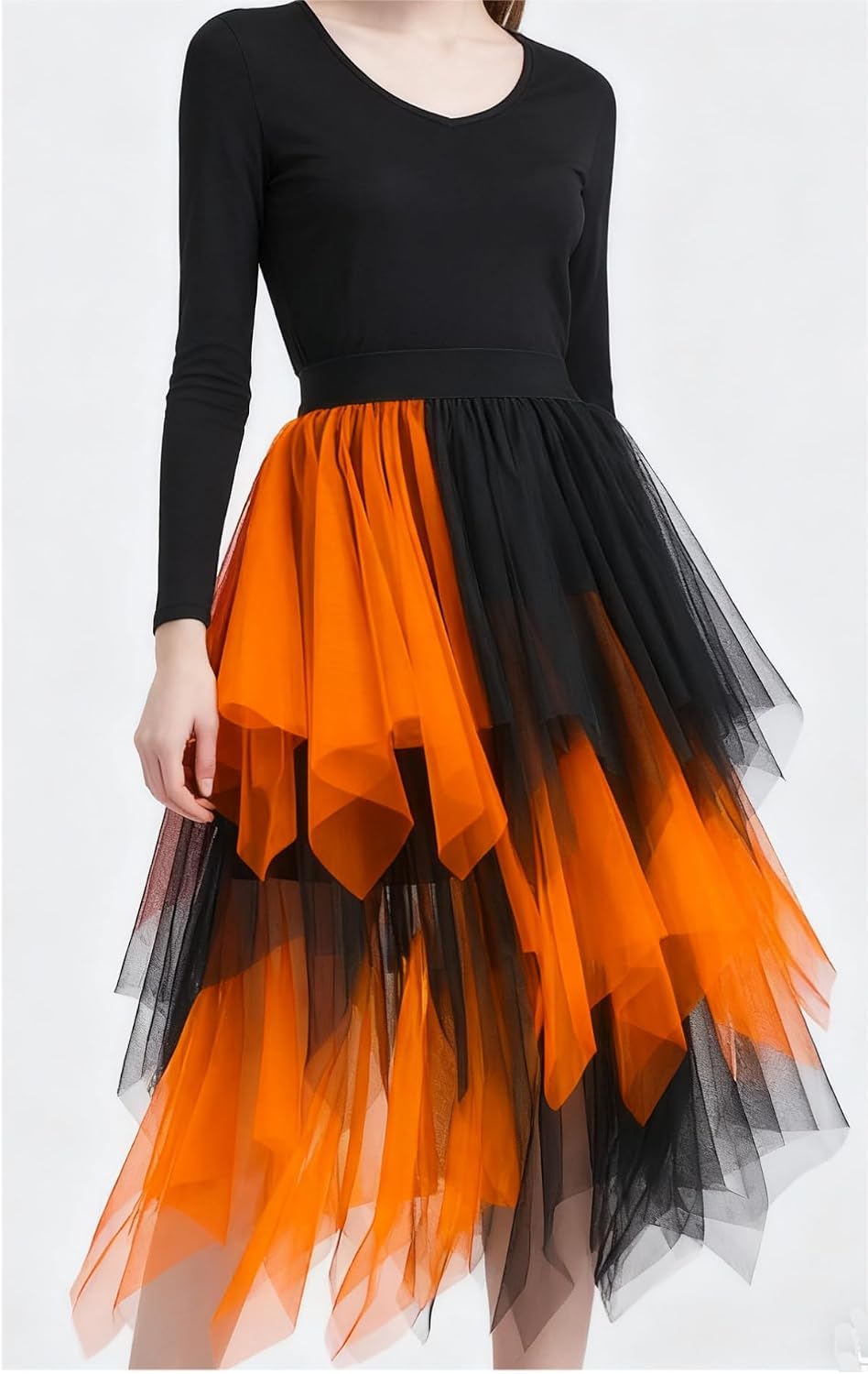 Detalle 2 de LBKKC Tulle Skirt, Asymmetrical Midi